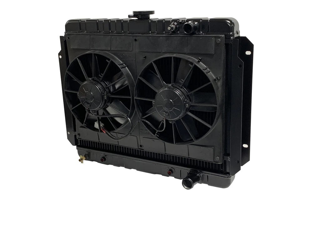 Dewitts Radiator Radiator w/Fans Impala LS 65-70 Auto Trans Blk MPN DEW32-6239016A For GM B-Body 1965-70