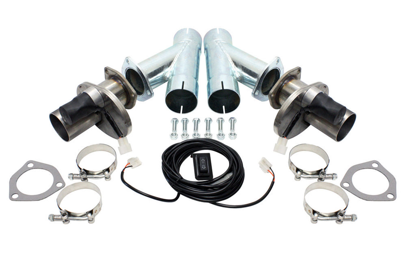 Dougs Headers 2.5in Exhaust Cutout Kit Electric (pair) MPN DGHDEC250AK