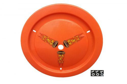 Dominator Race Products Wheel Cover Dzus-On Fluo Orange 1012-D-FLO-OR