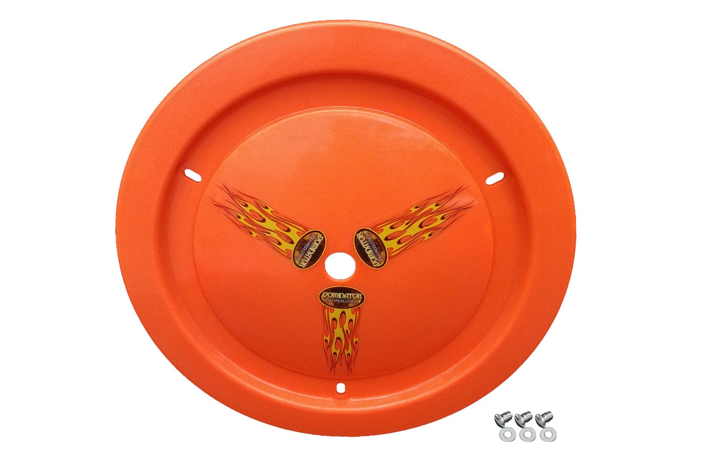 Dominator Race Products Wheel Cover Dzus-On Fluo Orange DOM1012-D-FOR