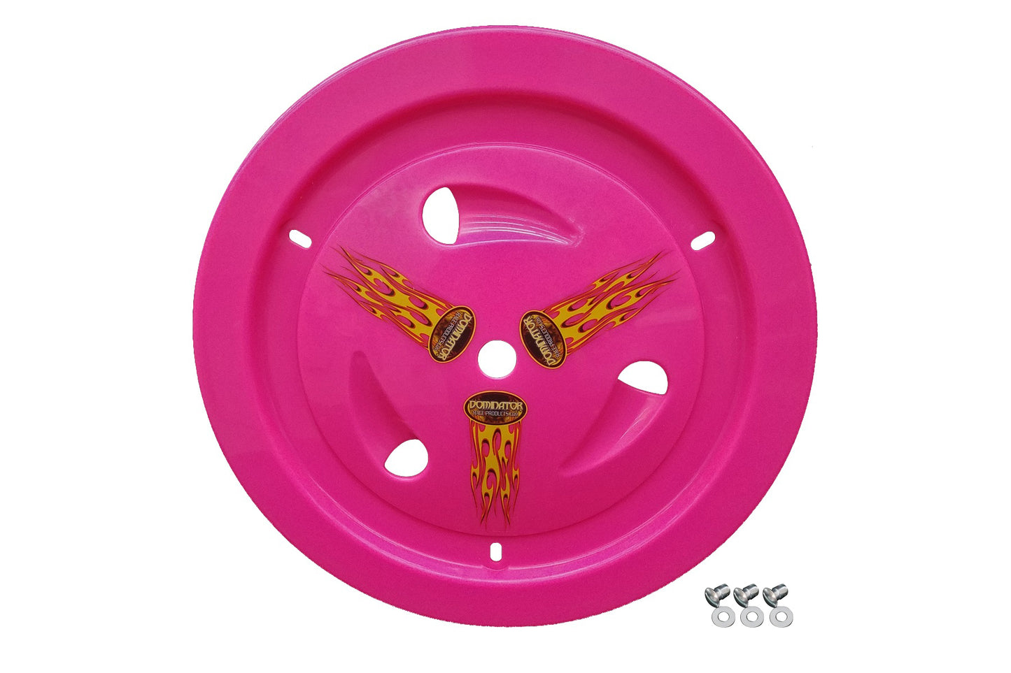 Dominator Race Products Wheel Cover Dzus-On Pink 1013-D-PK