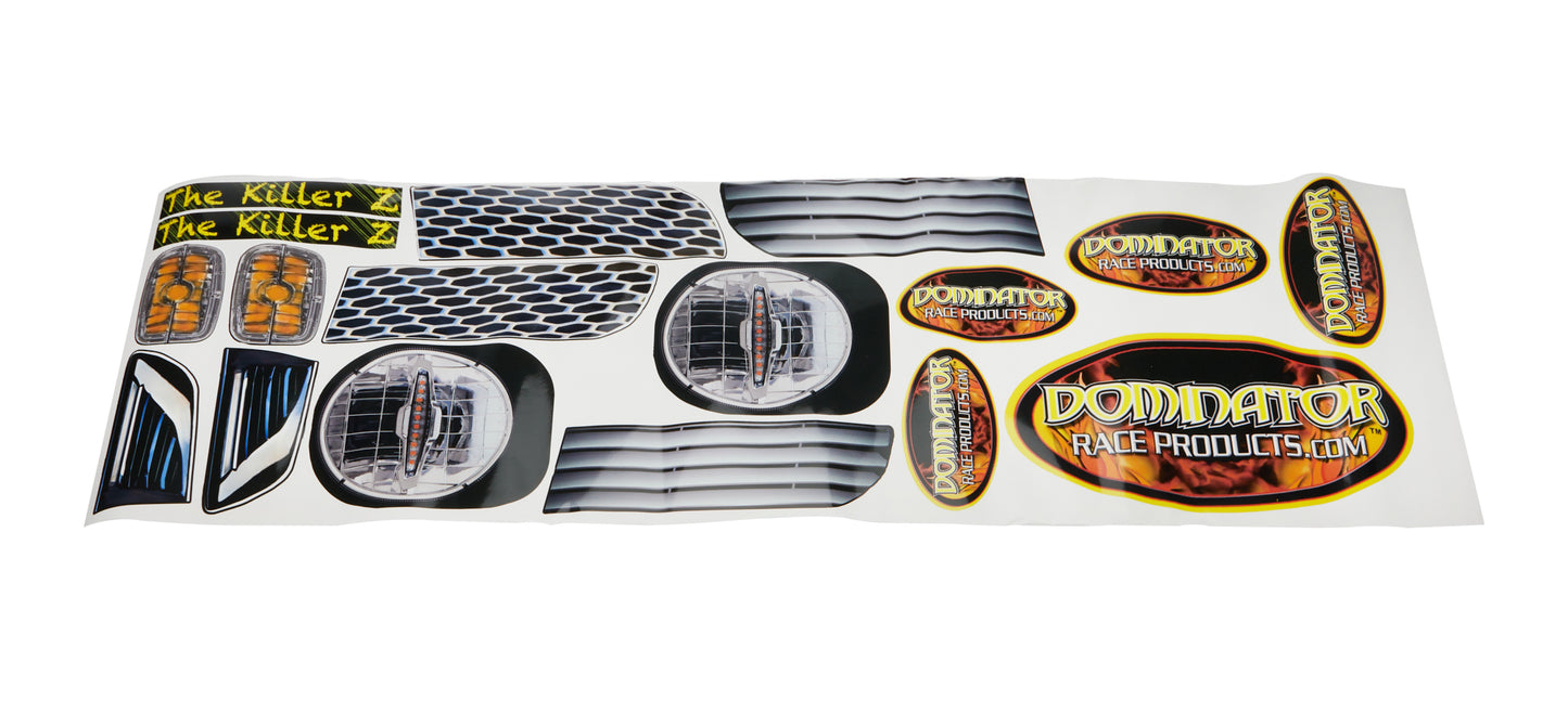 Dominator Race Products Graphics Headlight 81 Z-28 Camaro Killer Z MPN DOM324 Camaro
