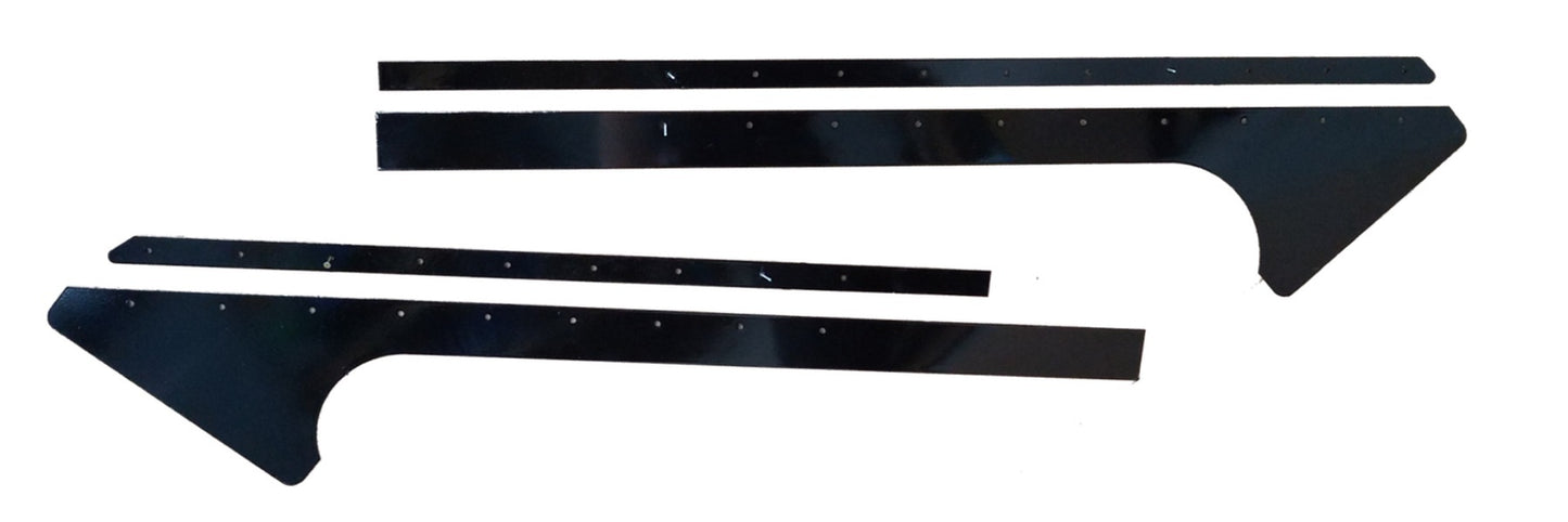 Dominator Race Products Pillar Post Alum Black Pair Late Model MPN DOM810-AL-BK Dirt Late Model