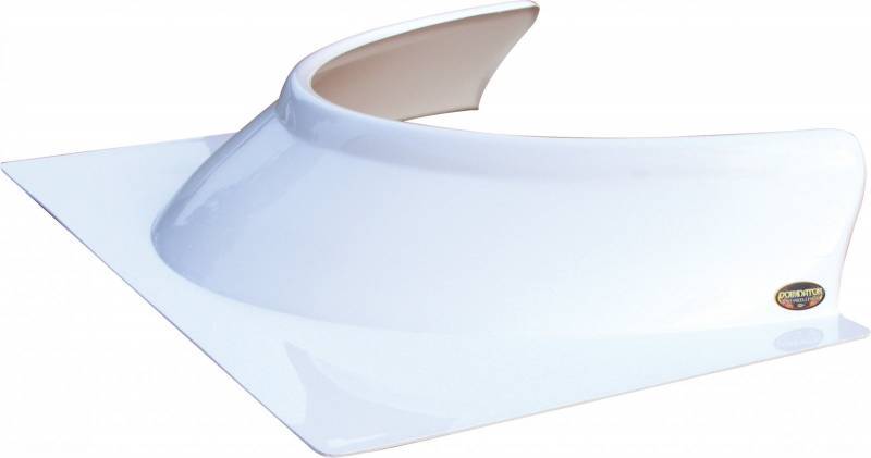 Dominator Race Products Rock Guard Formed 4.5in Tall White MPN DOM901-WH Dirt Late Model