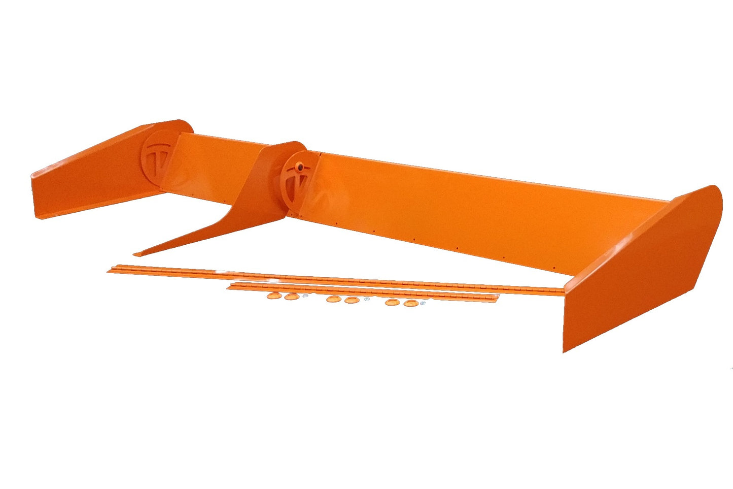Dominator Race Products Spoiler 8in Tall x 72in Orange 2pc MPN DOM915-OR