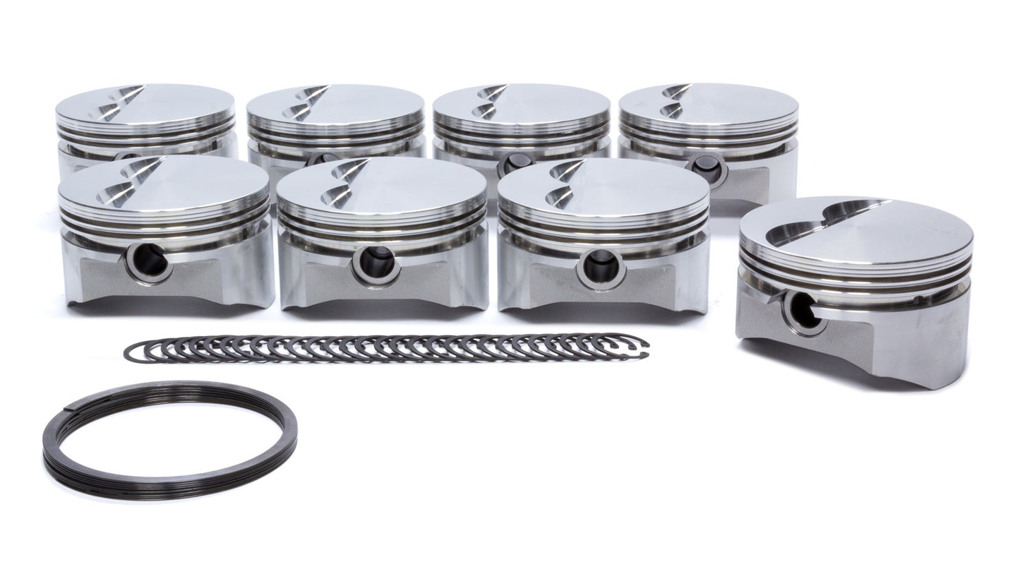 Dss Racing SBC E Piston Set 4.030 F/T -5cc MPN DSS8715-4030 For Chevy