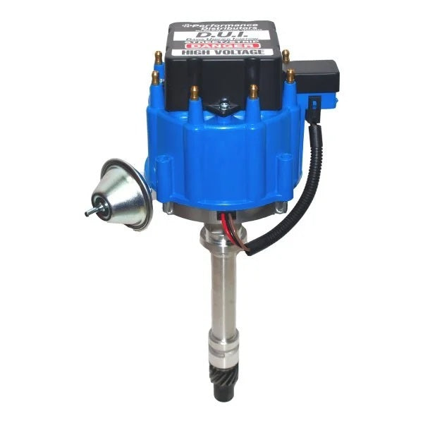 Performance Distributors Distributor Street Strip Blue Cap SBC/BBC 12720BL