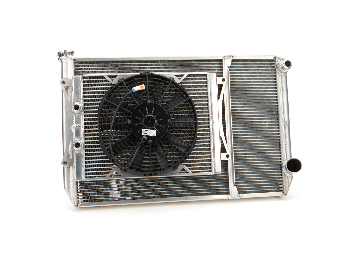 Fluidyne Performance Radiator Dbl 29x18 W/Oil Cooler Fan w/ Fill Neck MGM.SLM.OPEN