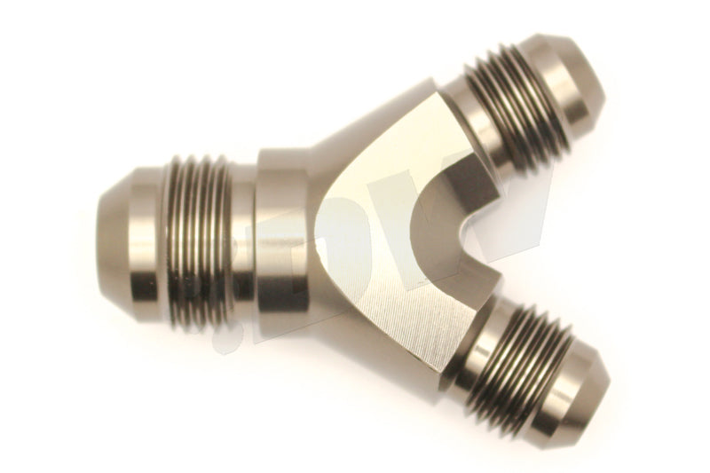 Deatschwerks Y-Block Fitting Dual 6an Male to 8an Male MPN DWK6-02-0702