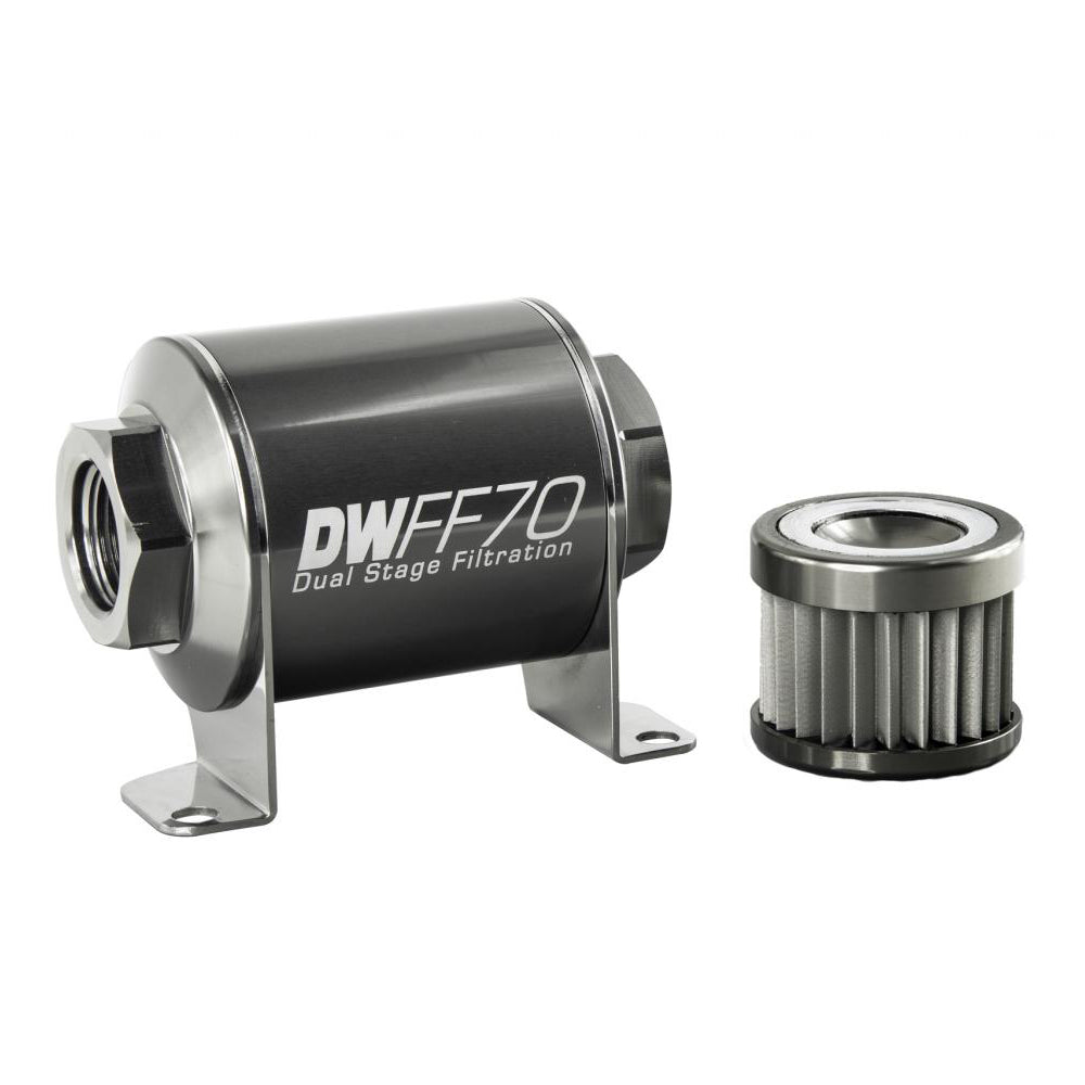 Deatschwerks Fuel Filter 8an Female ORB Ports 70mm Length 8-03-070-010K