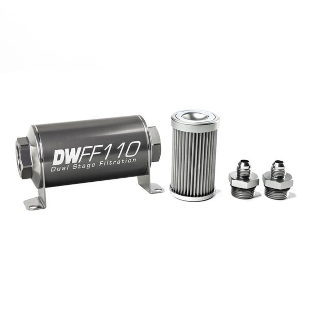 Deatschwerks In-line Fuel Filter Kit 6an 10-Micron MPN DWK8-03-110-010K-6