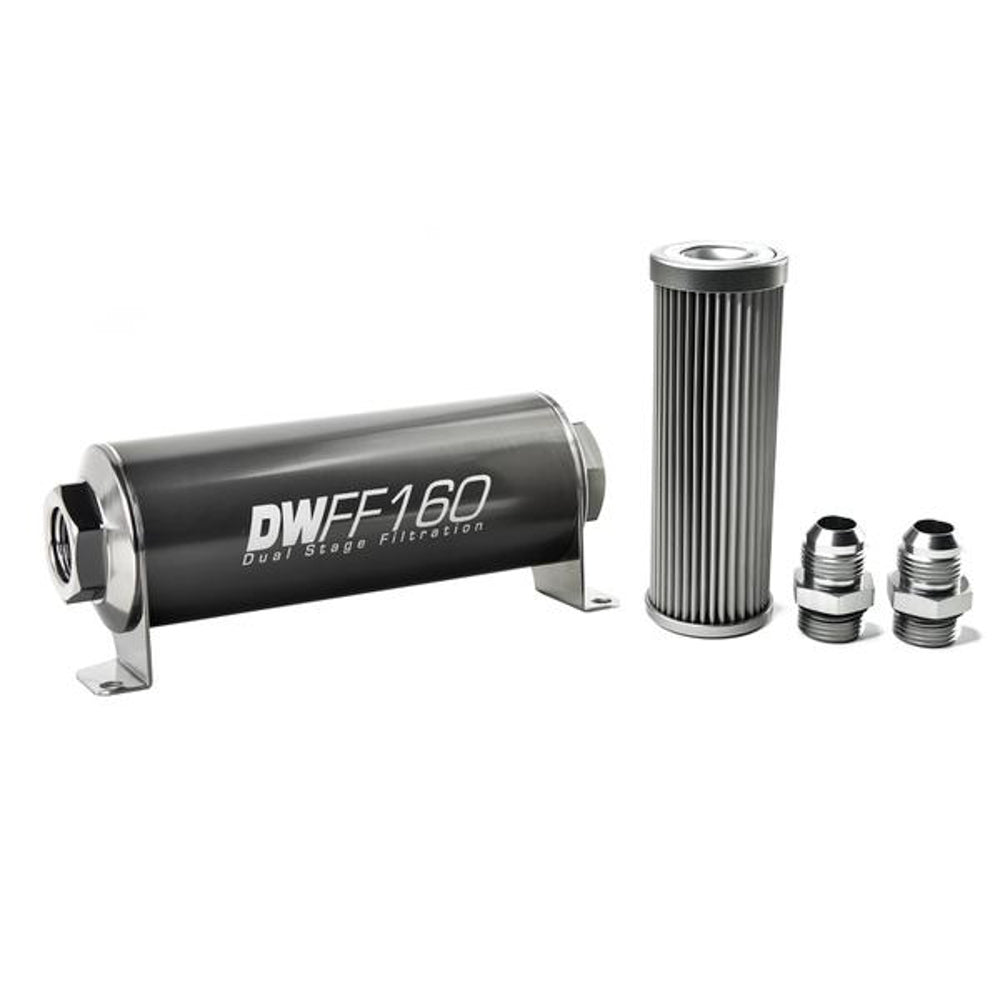 Deatschwerks In-line Fuel Filter Kit 10an 10-Micron 8-03-160-010K-10