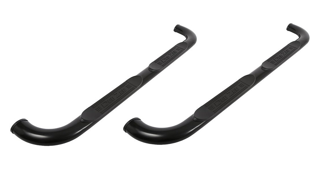 Dee Zee Tubes - 3in Round Black Steel MPN DZZ372531 For GM Fullsize Truck 2001-19