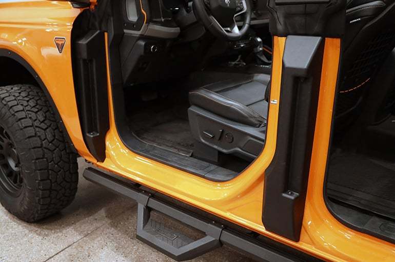 Dee Zee 21- Ford Bronco Door Hinge Covers 4 Door MPN DZZ4619 For Ford Midsize SUV 2021