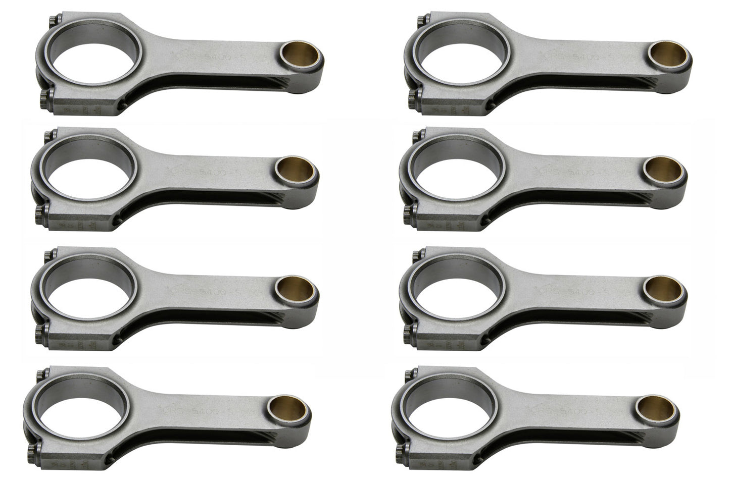 Eagle SBF 4340 Forged H-Beam Rods 5.400 w/2.123 Pin MPN EAGCRS5400S3D For Ford
