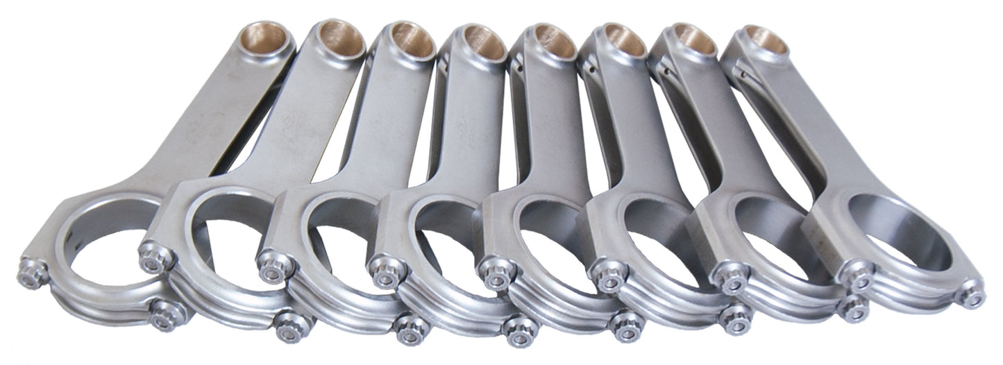 Eagle SBC 4340 Forged H-Beam Rods 6.000 w/ARP 2000 MPN EAGCRS6000BST2000 For Chevy