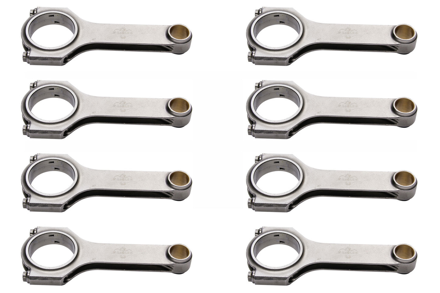 Eagle SBC 4340 Forged H-Beam Rods 6.200 w/ARP 2000 MPN EAGCRS6200B3D2000 For Chevy