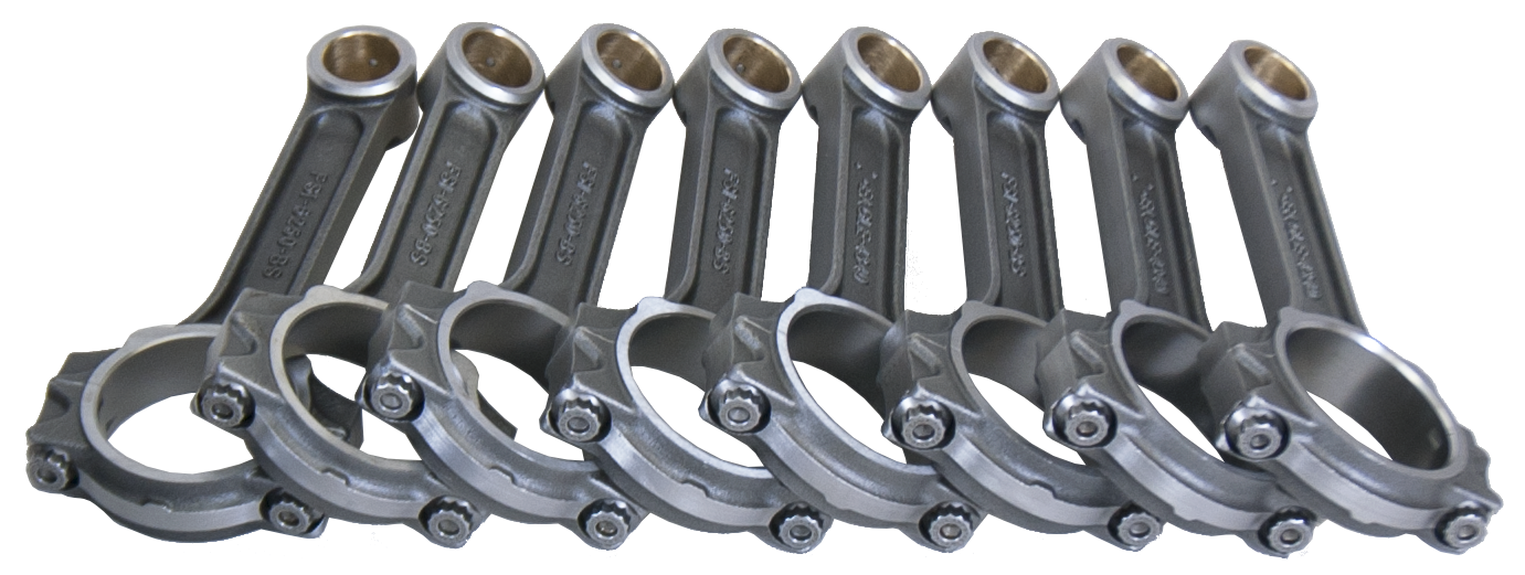 Eagle SBC Forged 4340 I-Beam Rods 6.250 w/7/16 Bolts MPN EAGFSI6250B For Chevy