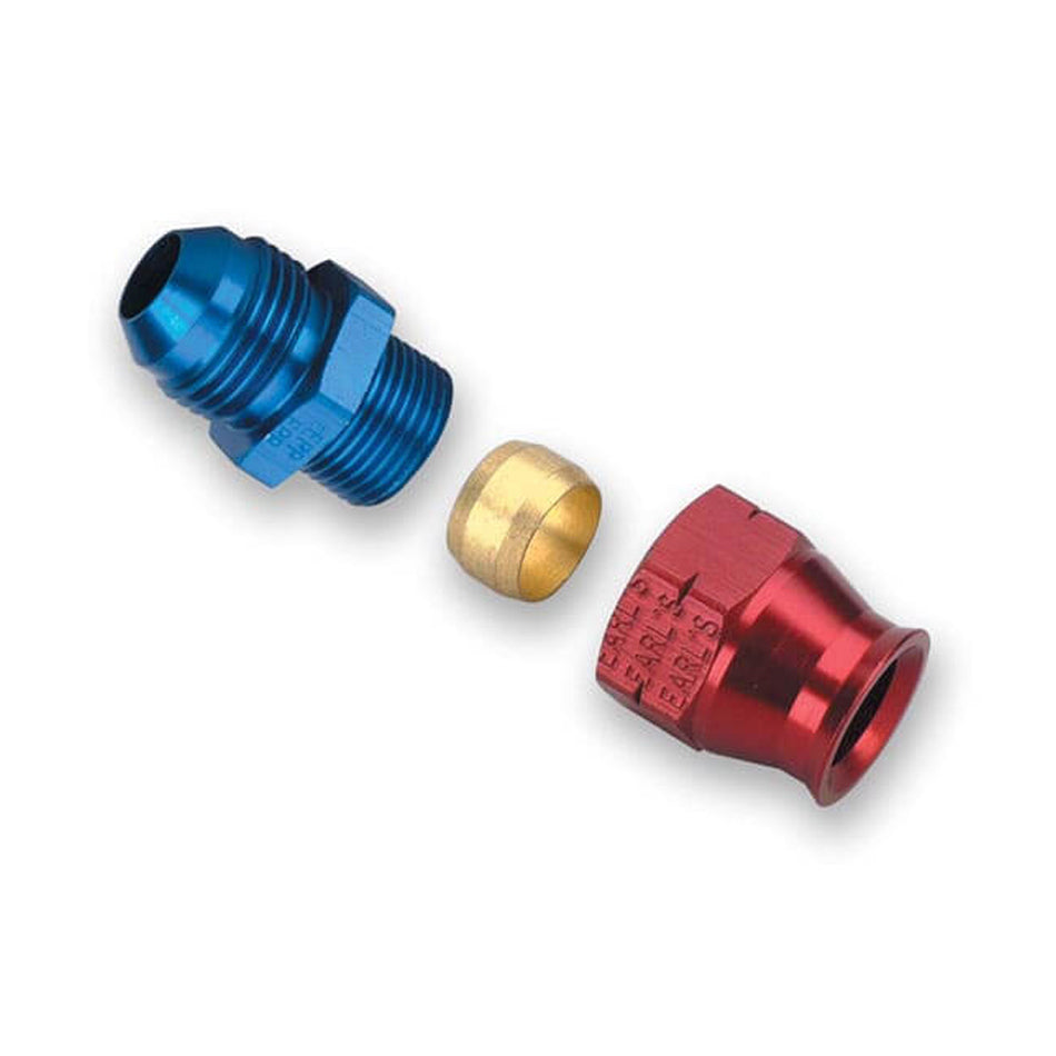 Earls 6an Male to 1/4in Alum Tubing Adapter MPN EAR165064ERL