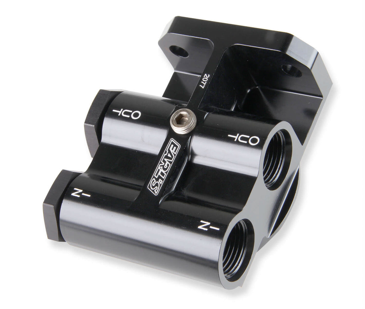 Earls Single Remote Billet Oil Filter Mount 2077ERL