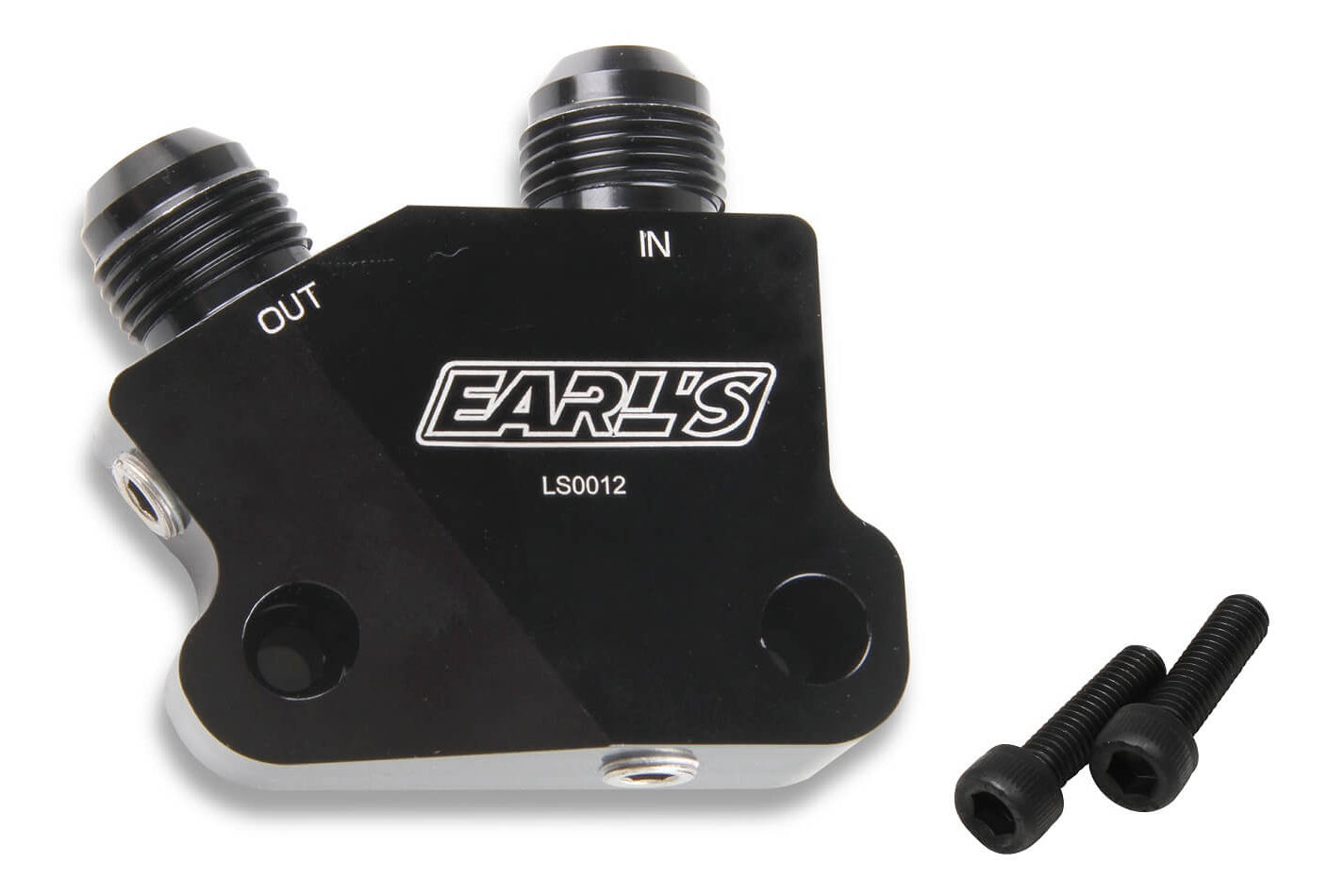 Earls GM LS Engine Oil Cooler Adapter MPN EARLS0012ERL For GM LS-Series