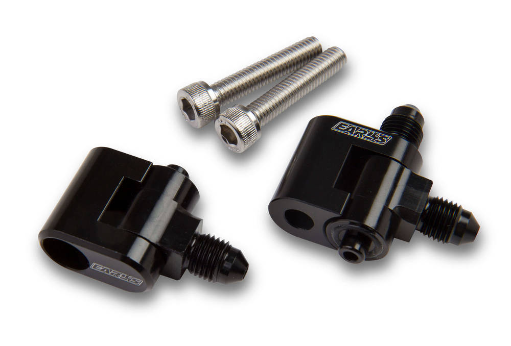Earls GM LS Steam Vent Adapter 2pk w/3an Male Fittings MPN EARLS9809ERL For GM LS-Series