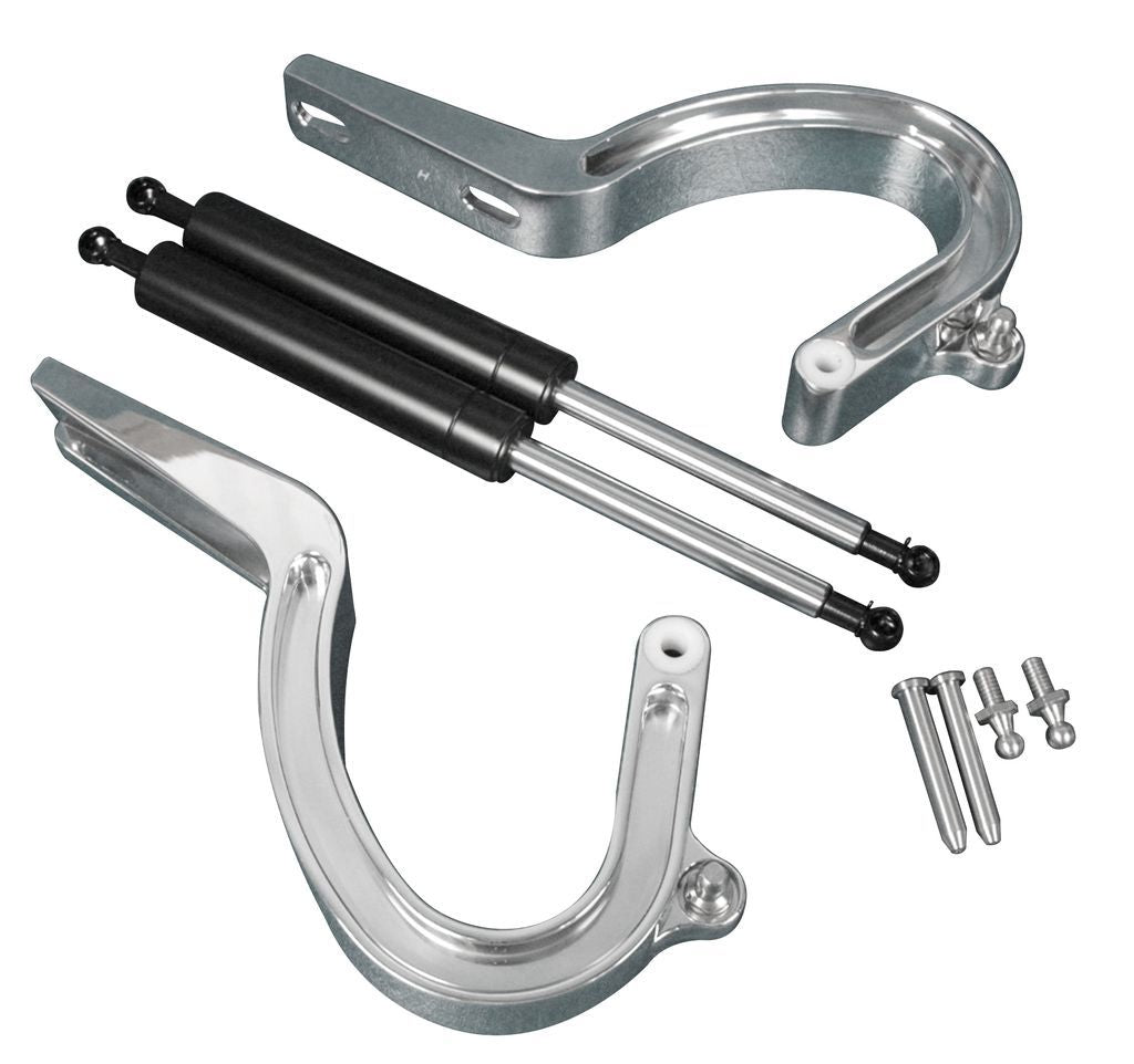 Eddie Motorsports Billet Trunk Hinges Polished MS149-15P