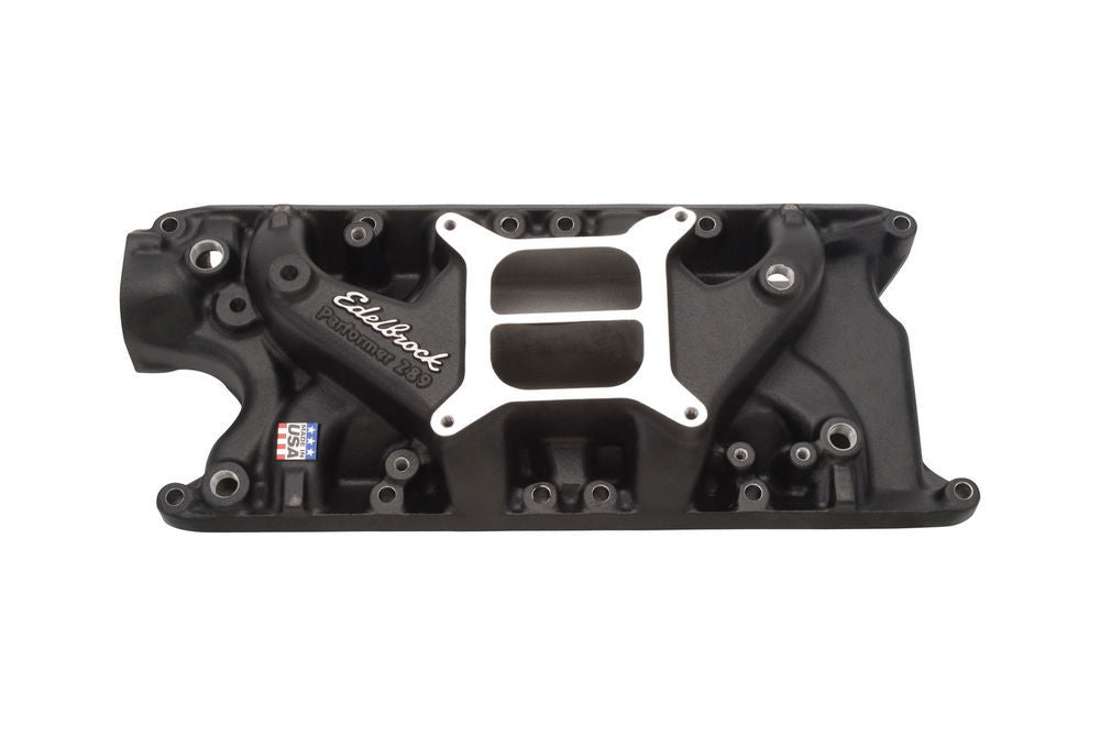 Edelbrock SBF Performer Manifold - 260/302 - Black MPN EDE21213 For Ford