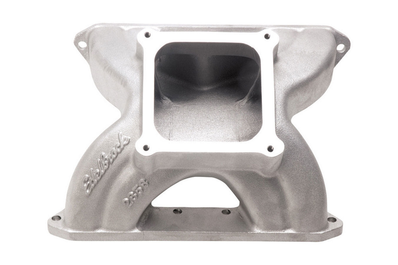Edelbrock SBC Victor Manifold - Glidden 18 Degree MPN EDE2858 For Chevy