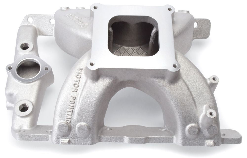 Edelbrock Pontiac Victor Manifold - 389-455 4150 MPN EDE2957 For Pontiac