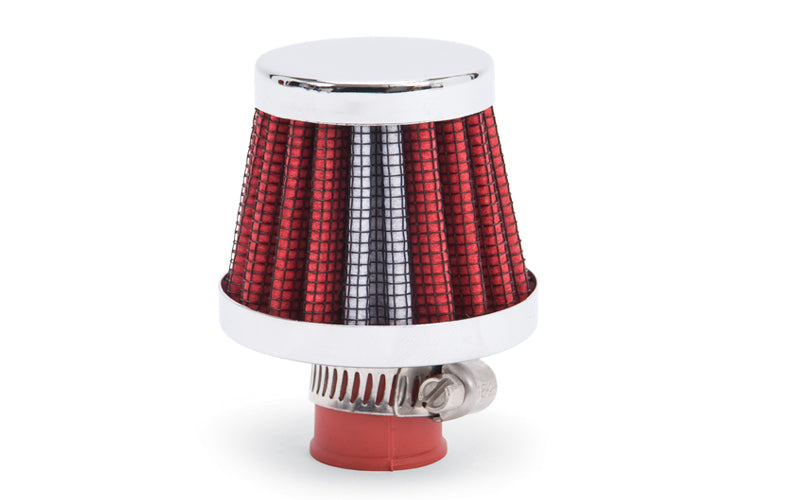 Edelbrock Valve Cover Breather 10mm Inlet Red/Chrome MPN EDE43511