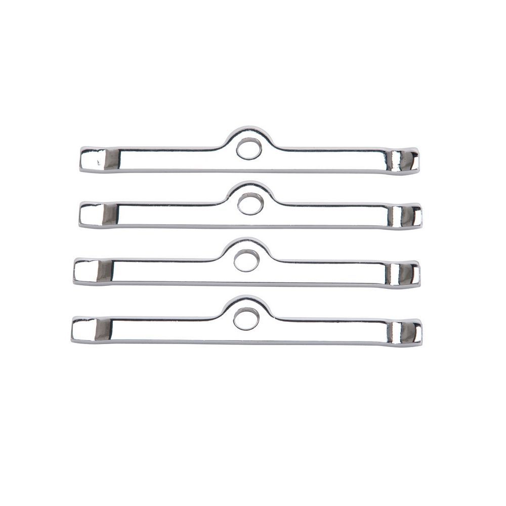 Edelbrock Chrome V/C Hold-Down Tabs - 4pcs. MPN EDE4404 For Chevy V6