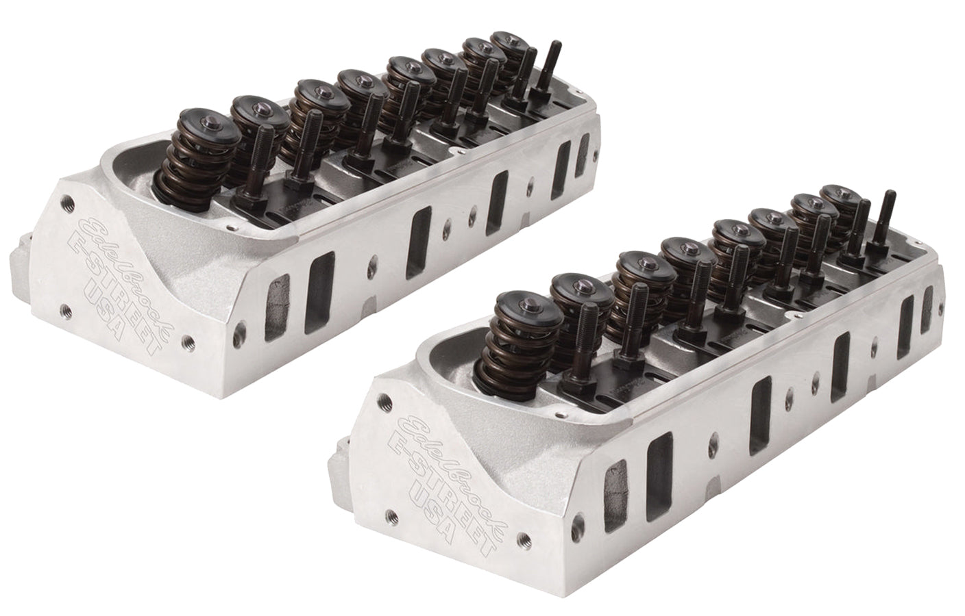 Edelbrock SBF E-Street Cylinder Heads - 60cc 1.90/1.60 MPN EDE5023 For Ford