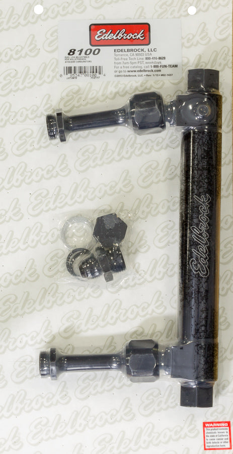 Edelbrock Dual Feed Fuel Log Adj. 4150/4500 Series Carbs MPN EDE8100