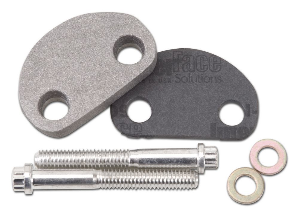 Edelbrock Choke Block-Off Plate - Ford MPN EDE8981 For Ford Cleveland