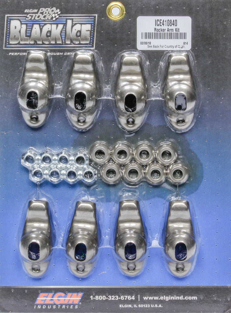 Elgin SBC B/I Rocker Arm Kit 1.50 Ratio 3/8 Stud MPN ELGICE410840 For Chevy