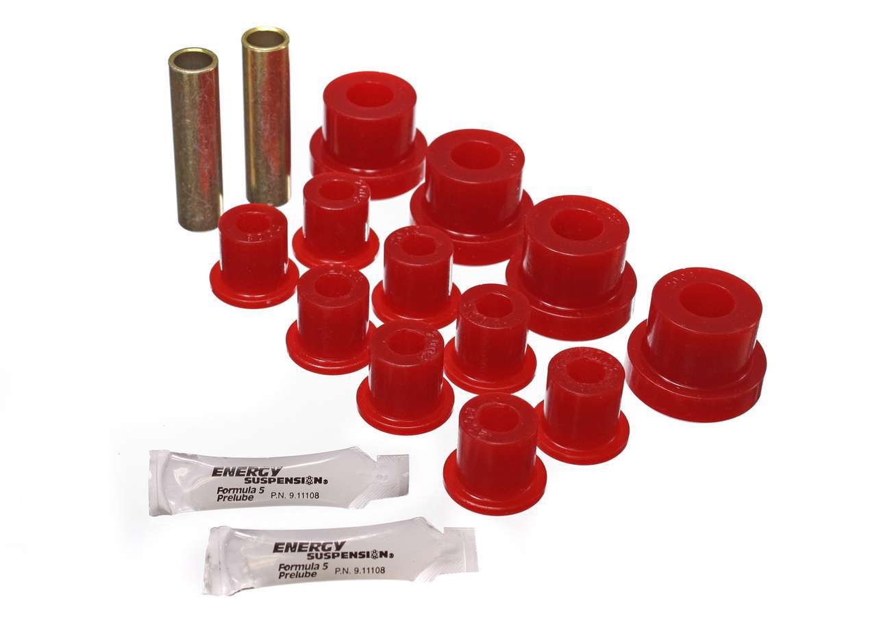 Energy Suspension 76-86 CJ Frt Sprng Bush Red MPN ENE2-2102R For Jeep 1976-86