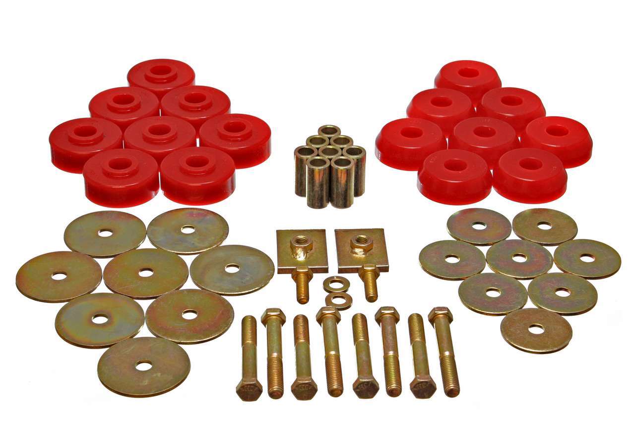 Energy Suspension BODY MOUNT SET EXC. CCON VERTIBLE MPN ENE3-4166R For GM B-Body 1959-64