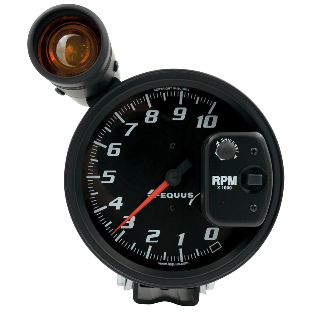 Equus 5in Dia Tachometer 10K RPM w/Ext Shift-Lite MPN EQUE6080