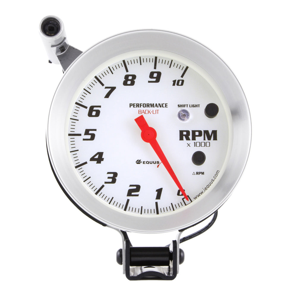 Equus 5in Dia Tachometer 10k RPM Silver MPN EQUE8080