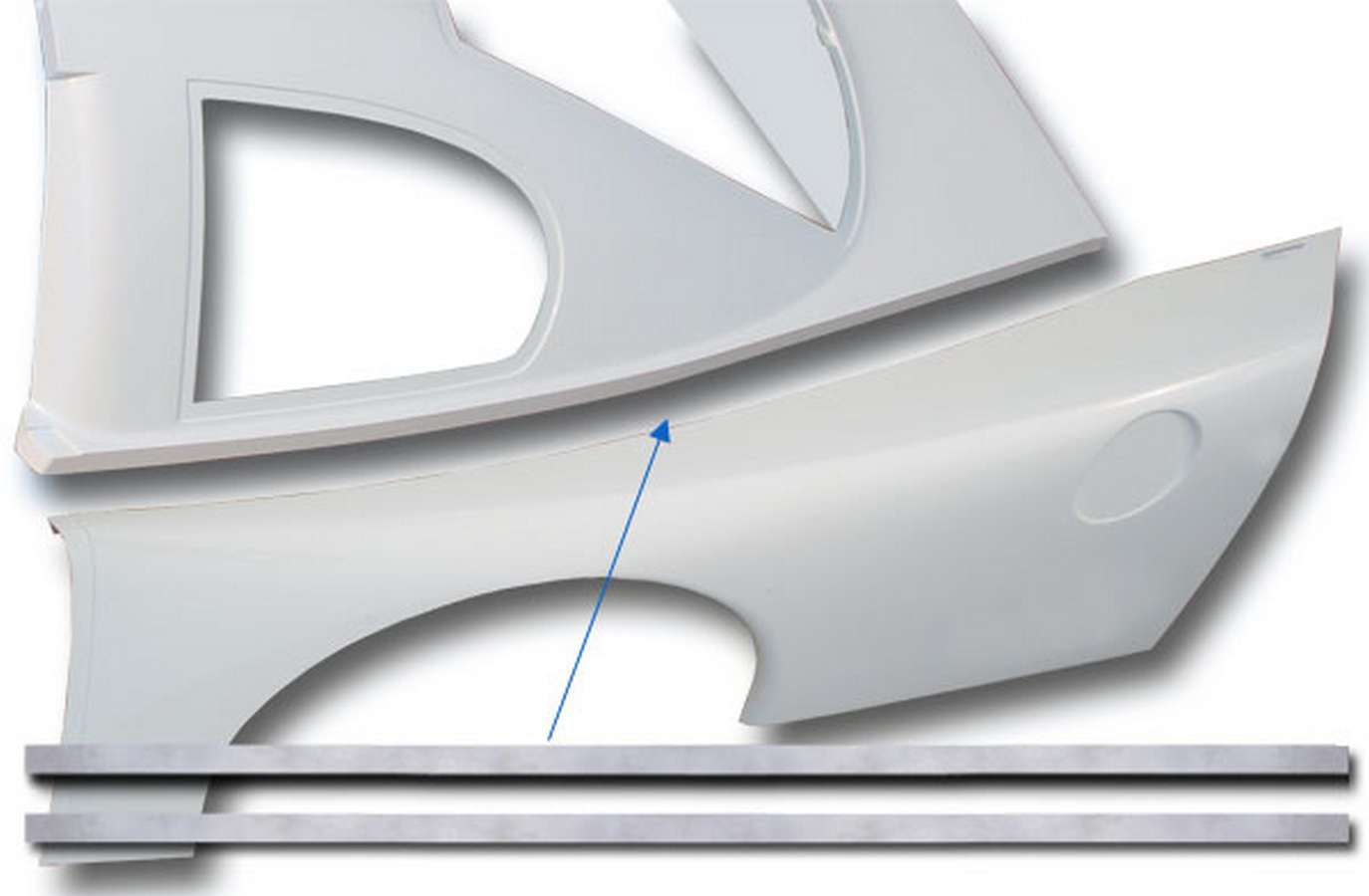 Fivestar Backup Plate Kit Roof to Quarter Panel 000-27B