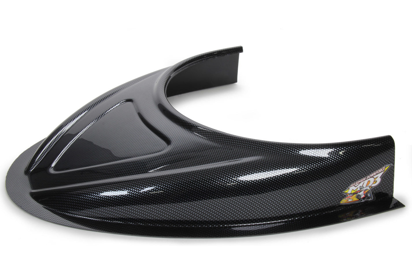 Fivestar MD3 Hood Scoop 3in Tall Flat Carbon Fiber Look MPN FIV040-4115-CF Dirt Late Model