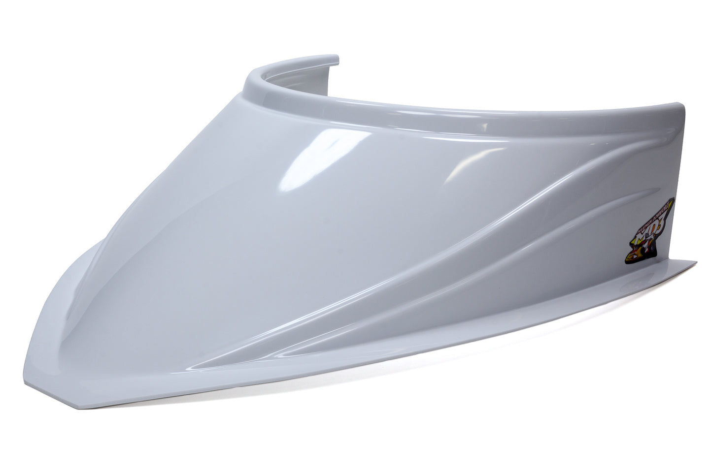 Fivestar MD3 Hood Scoop 5in Tall Curved White MPN FIV040-4116-W Dirt Late Model