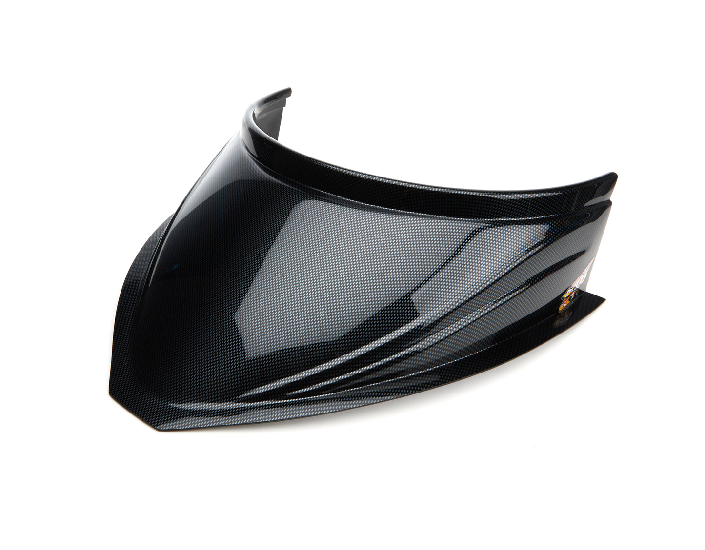 Fivestar MD3 Hood Scoop 5in Tall 18in Wide Curved CF look MPN FIV040-4118-CF