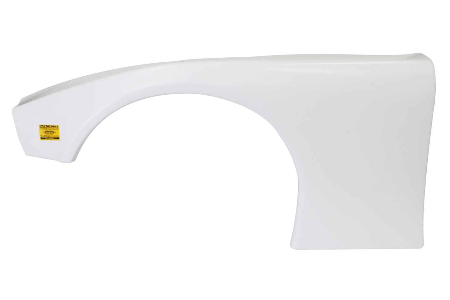 Fivestar 2019 LM Molded Plastic Fender White Left MPN FIV11002-23051-WL