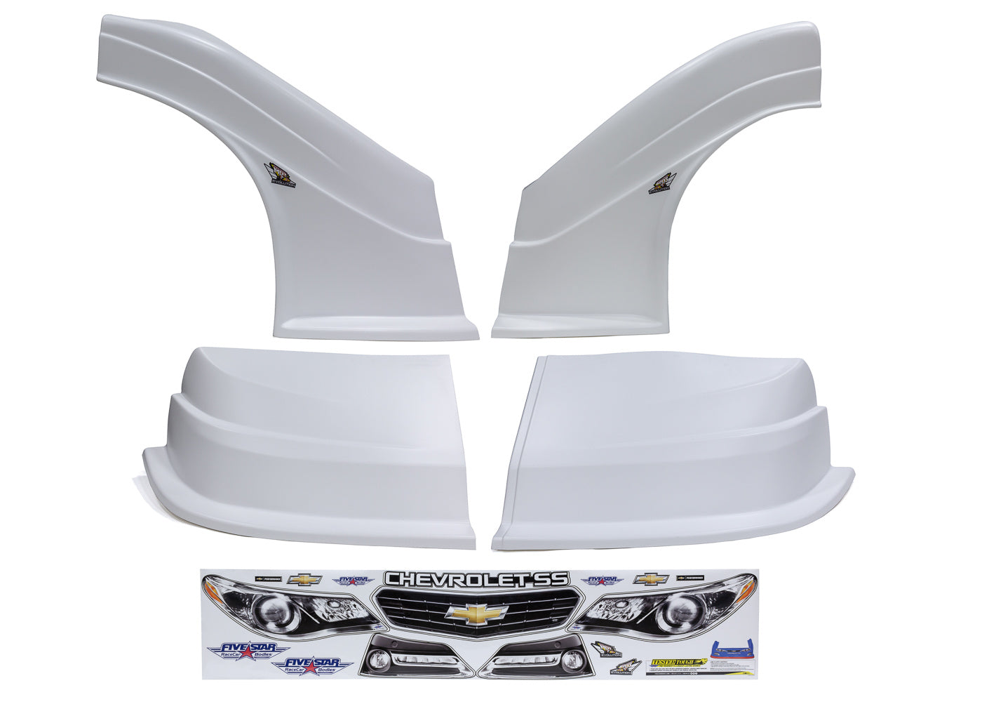Fivestar MD3 Evo DLM Combo Flt RS Chevy SS White MPN FIV32123-43554-W-FR For Chevy Dirt Late Model