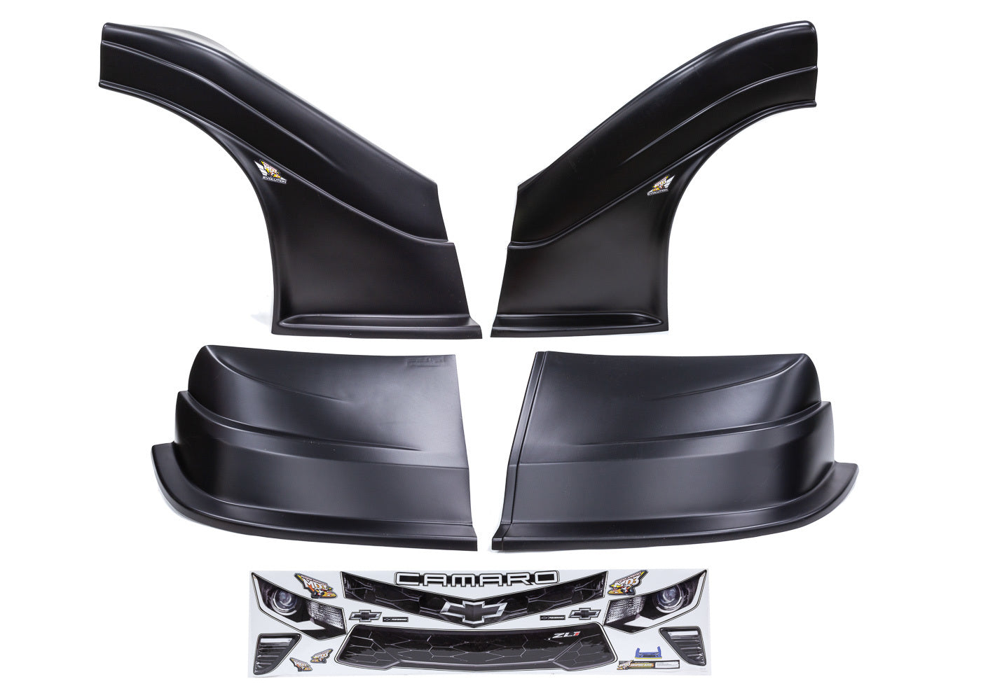 Fivestar MD3 Evo DLM Combo Flt RS Camaro Black MPN FIV32133-43554-B-FR For Chevy Camaro, Dirt Late Model