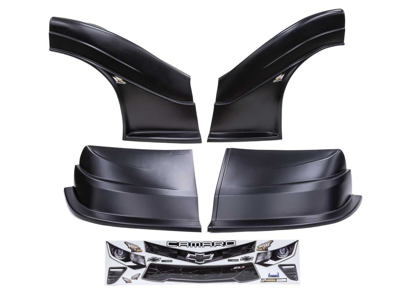 Fivestar MD3 Evolution DLM Combo Camaro Black MPN FIV32133-43554-B For Chevy Camaro, Dirt Late Model