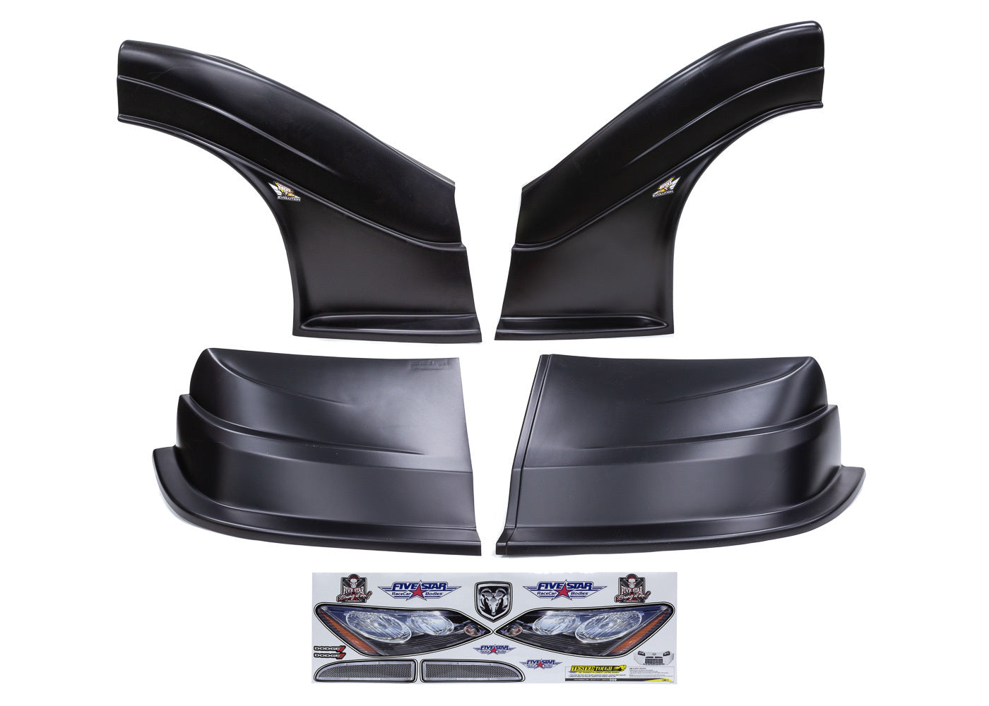 Fivestar MD3 Evolution DLM Combo Charger Black MPN FIV32513-43554-B For Dodge Dirt Late Model