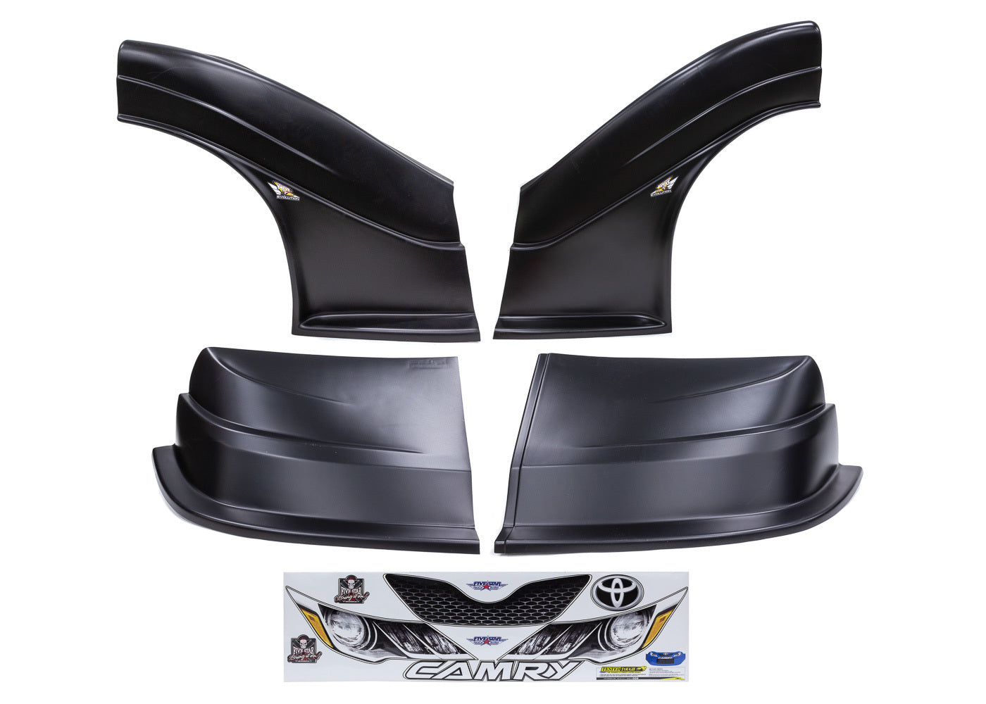 Fivestar MD3 Evolution DLM Combo Toyota Black MPN FIV32713-43554-B For Toyota Camry, Dirt Late Model